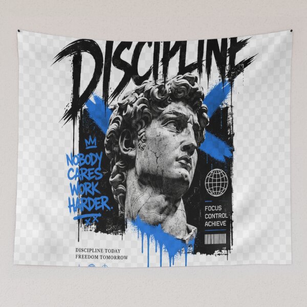 Item preview, Discipline over motivation graphic design designed and sold by urbanshop7.