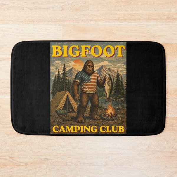 Item preview, Bigfoot Camping Club Vintage Retro Camping Design designed and sold by NicheBloom.