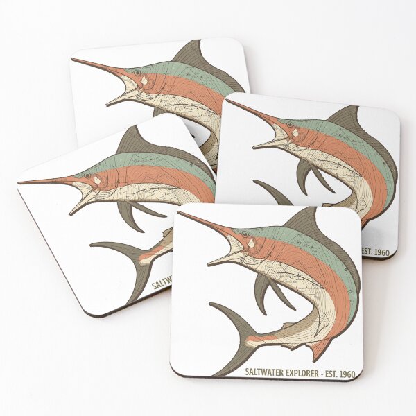 Item preview, Vintage Topographic Marlin Explorer Art designed and sold by castillomiami.