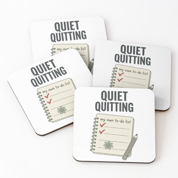 Item preview, Quiet Quitting My Own To-Do List — Funny Burnout Procrastination Humor Design designed and sold by EXATEES  ⭐⭐⭐⭐⭐.