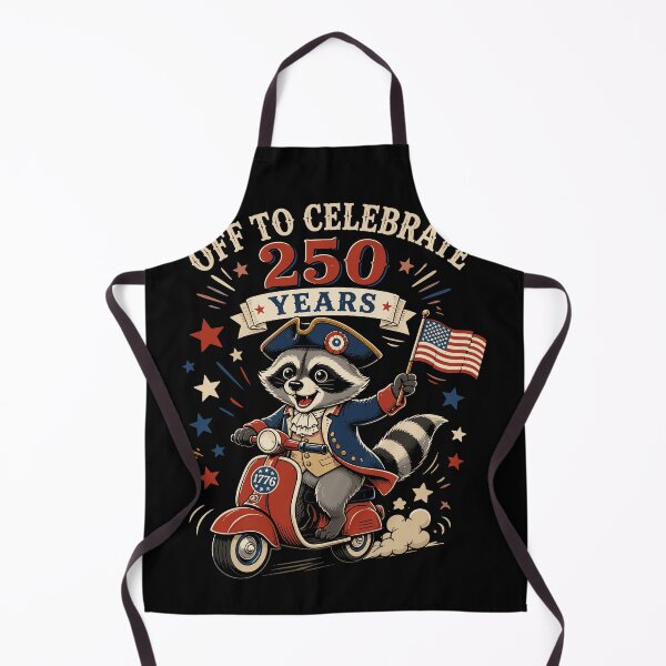 Item preview, Patriotic Raccoon 250 Years USA Independence designed and sold by No Limits T-Shirts.