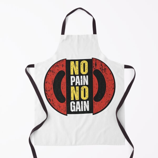 Item preview, No Pain No Gain Red Circular Badge Vintage Gym Motivation designed and sold by Digistore1221.