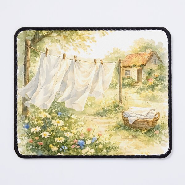 Item preview, Clothesline Cottage Breeze and Linen designed and sold by PatiImagination.