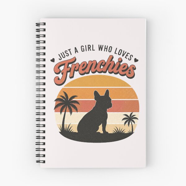 Item preview, Just a Girl Who Loves Frenchies ⭐ Retro French Bulldog Gift designed and sold by UrbanPrintVibes.
