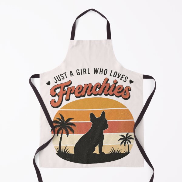 Item preview, Just a Girl Who Loves Frenchies ⭐ Retro French Bulldog Gift designed and sold by UrbanPrintVibes.