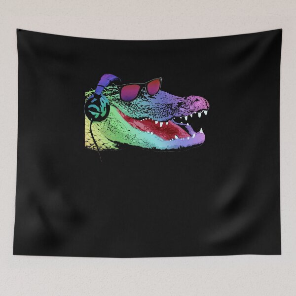 Item preview, Cool Alligator Sunglasses Headphones Music designed and sold by marke770.