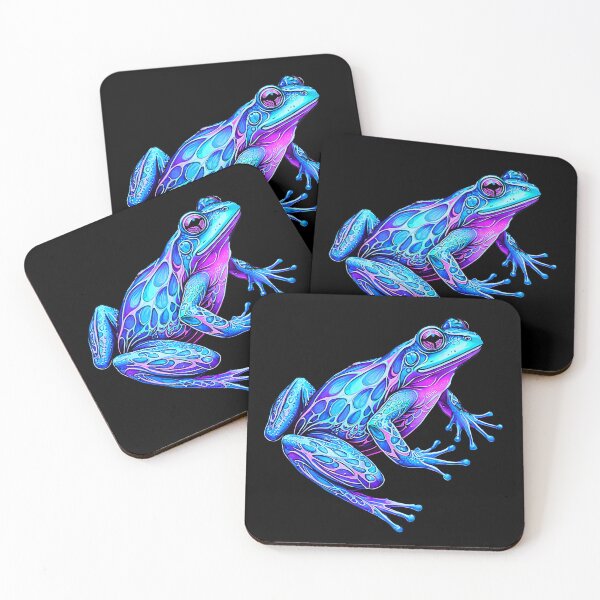Item preview, Cute Blue Rainbow Frog Illustration Isolated on Background designed and sold by LaRoach Digital Arts.