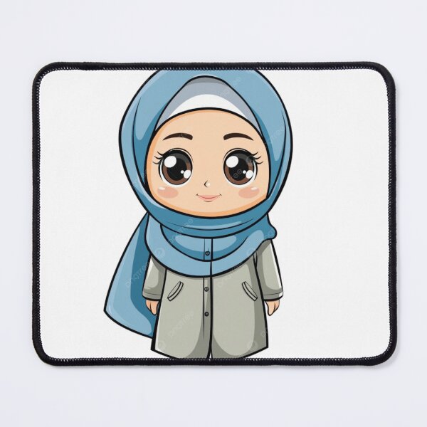 Item preview, cute hijabi girl designed and sold by ARVI'S ART STUDIO.
