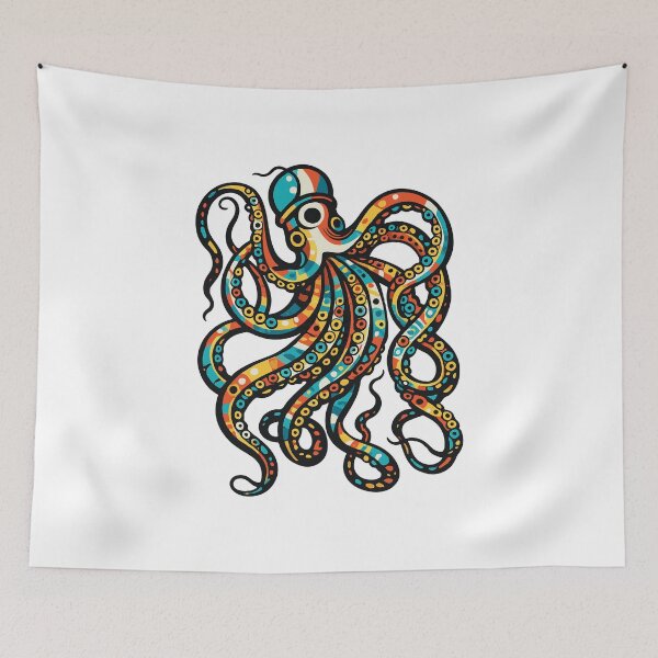Item preview, Cubist Kraken designed and sold by Lifer Art and Design.