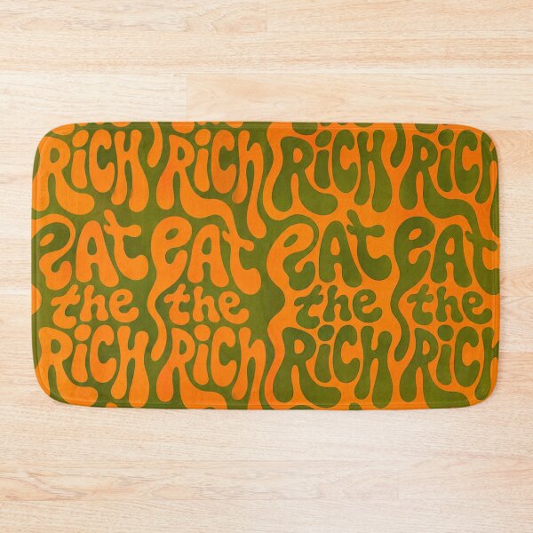 Item preview, Eat The Rich Groovy Text Pattern designed and sold by Owcomm.