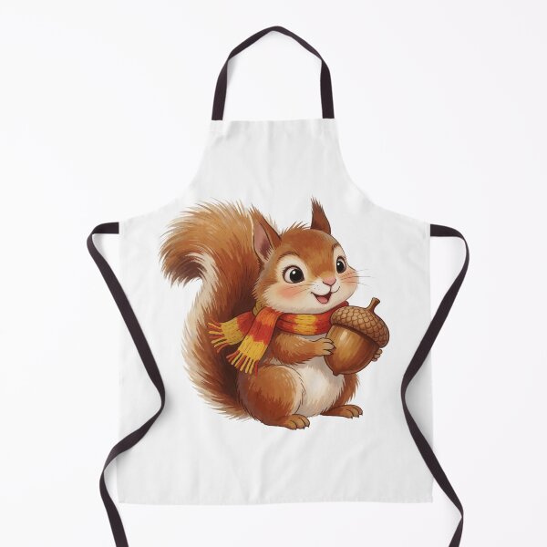 Item preview, Autumn Squirrel with Acorn | Cute Cottagecore Forest Animal designed and sold by AillustriaAK.