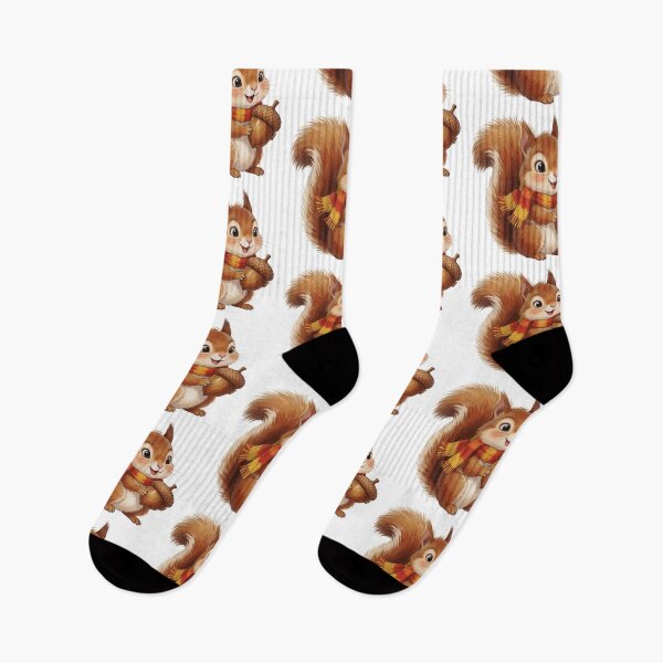 Item preview, Autumn Squirrel with Acorn | Cute Cottagecore Forest Animal designed and sold by AillustriaAK.