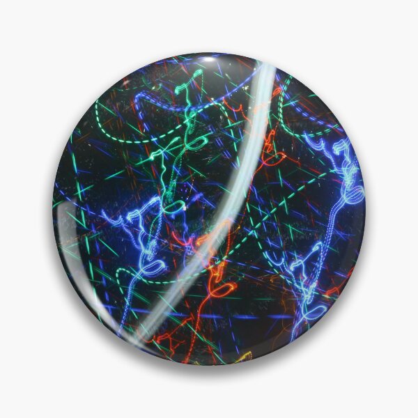 Item preview, Neon Light Trails Abstract Photography. Cyberpunk Long Exposure Wall Art Electric Lines designed and sold by TaynaraVieira.