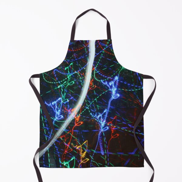 Item preview, Neon Light Trails Abstract Photography. Cyberpunk Long Exposure Wall Art Electric Lines designed and sold by TaynaraVieira.