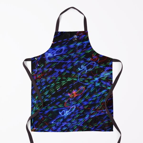 Item preview, Neon Light Trails Abstract Photography. Cyberpunk Long Exposure Wall Art Electric Lines designed and sold by TaynaraVieira.