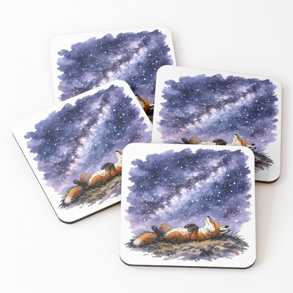 Item preview, Stargazing Fox Quiet Night designed and sold by PatiImagination.