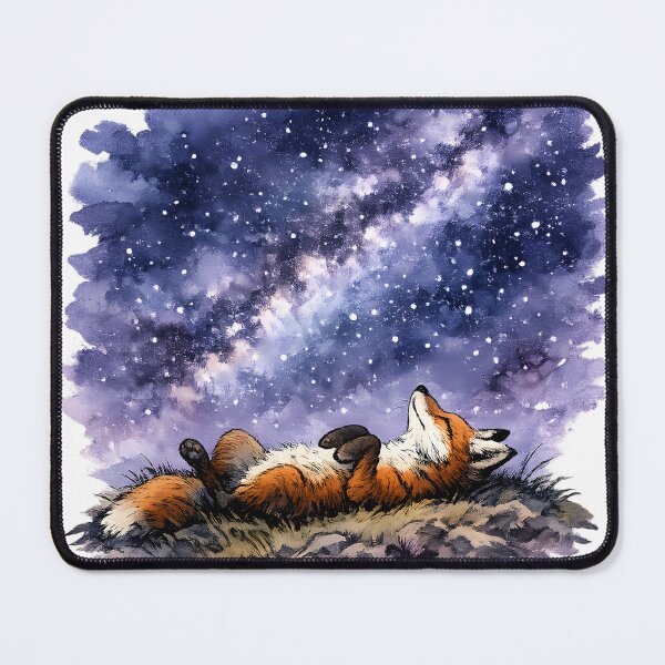 Item preview, Stargazing Fox Quiet Night designed and sold by PatiImagination.