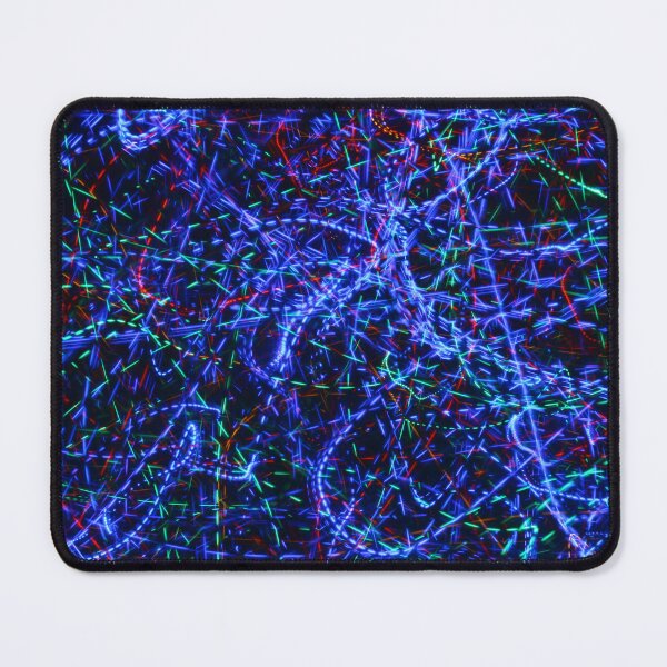 Item preview, Neon Light Trails Abstract Photography. Cyberpunk Long Exposure Wall Art Electric Lines designed and sold by TaynaraVieira.