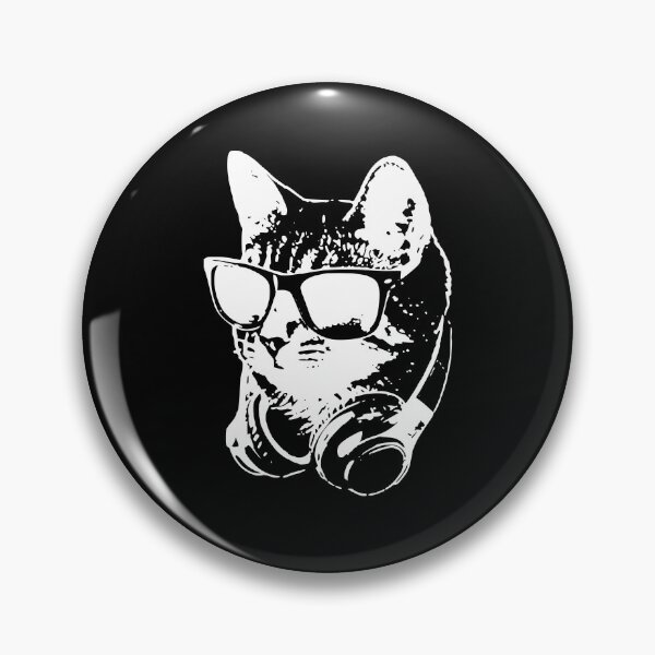 Item preview, Cool Cat Wearing Sunglasses and Headphones Design designed and sold by marke770.
