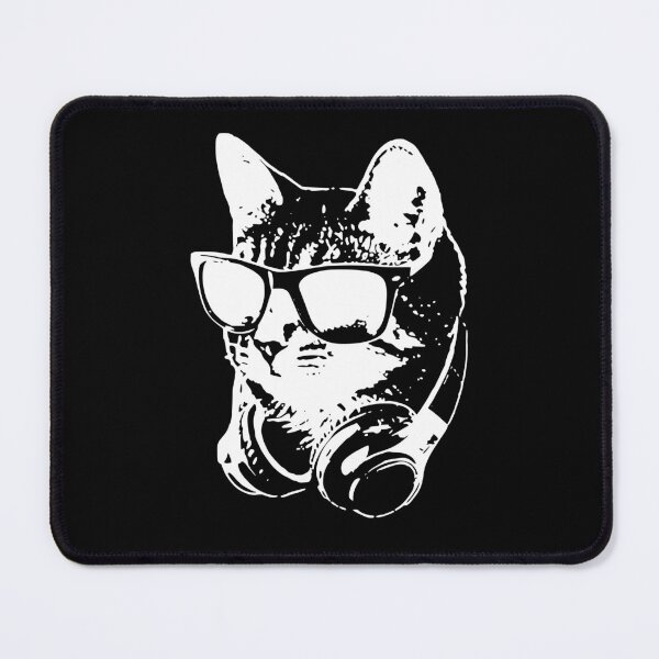 Item preview, Cool Cat Wearing Sunglasses and Headphones Design designed and sold by marke770.