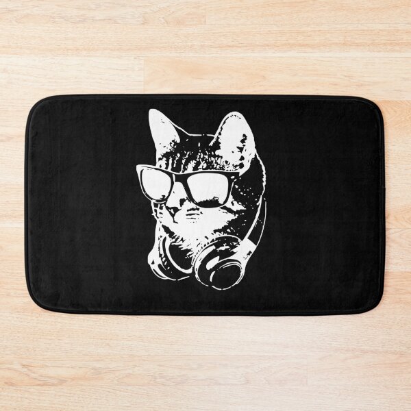 Item preview, Cool Cat Wearing Sunglasses and Headphones Design designed and sold by marke770.