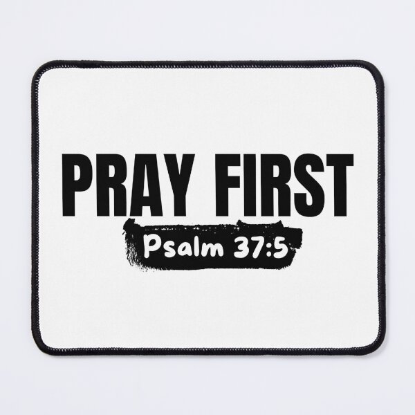 Item preview, Pray First – Christian Prayer - Black Typography Design designed and sold by MoriaStore.