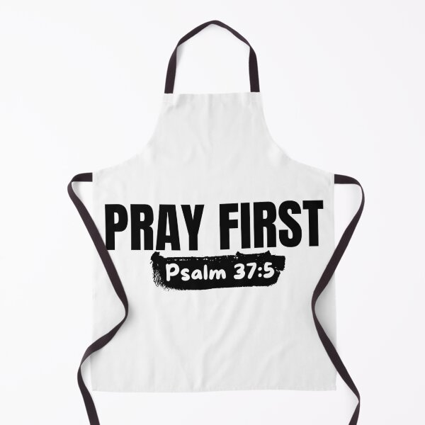 Item preview, Pray First – Christian Prayer - Black Typography Design designed and sold by MoriaStore.
