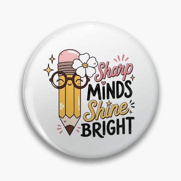 Item preview, Sharp Minds Shine Bright Teacher designed and sold by Comfy Creations.