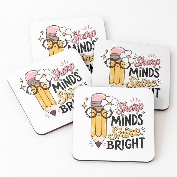 Item preview, Sharp Minds Shine Bright Teacher designed and sold by Comfy Creations.