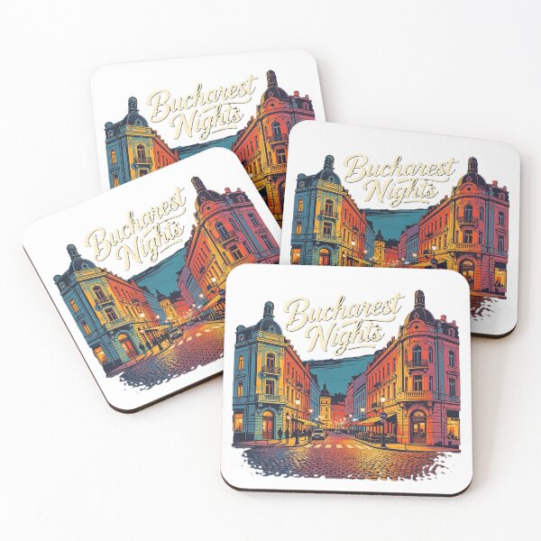 Item preview, Bucharest Nights – Old Town Evening Scene designed and sold by VladisWorld.