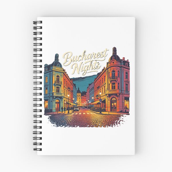 Item preview, Bucharest Nights – Old Town Evening Scene designed and sold by VladisWorld.