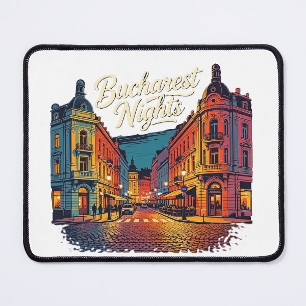 Item preview, Bucharest Nights – Old Town Evening Scene designed and sold by VladisWorld.
