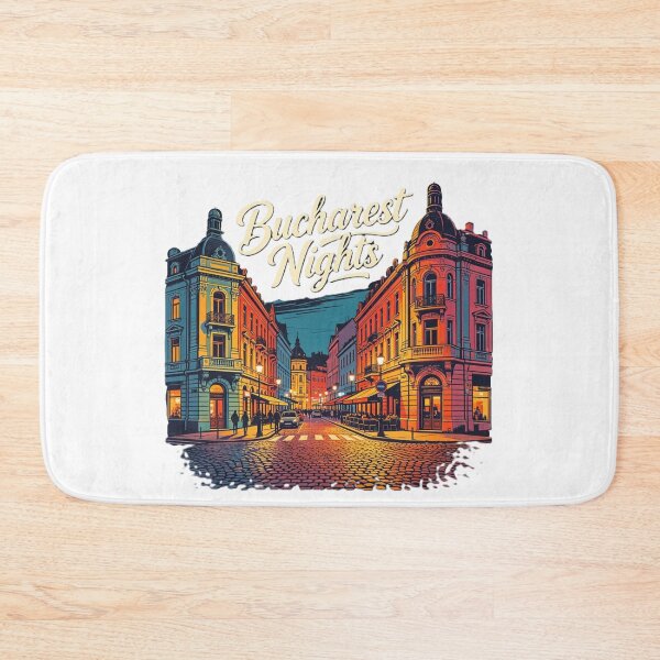 Item preview, Bucharest Nights – Old Town Evening Scene designed and sold by VladisWorld.