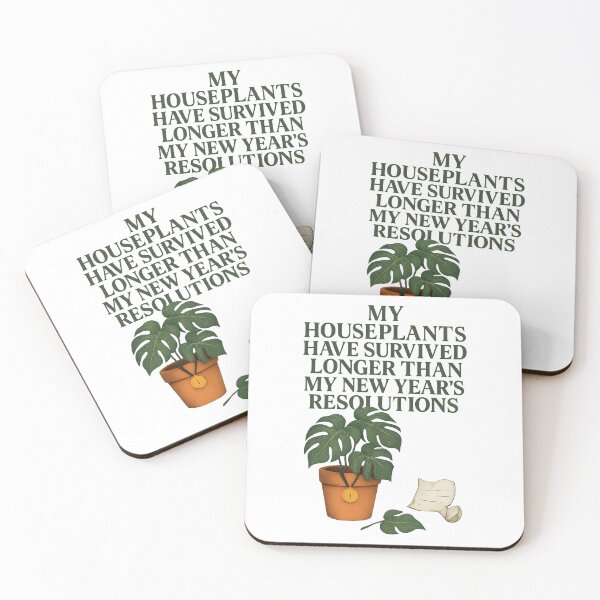Item preview, My Houseplants Survived Longer Than My Resolutions — Funny Plant Parent Humor Desig designed and sold by EXATEES  ⭐⭐⭐⭐⭐.