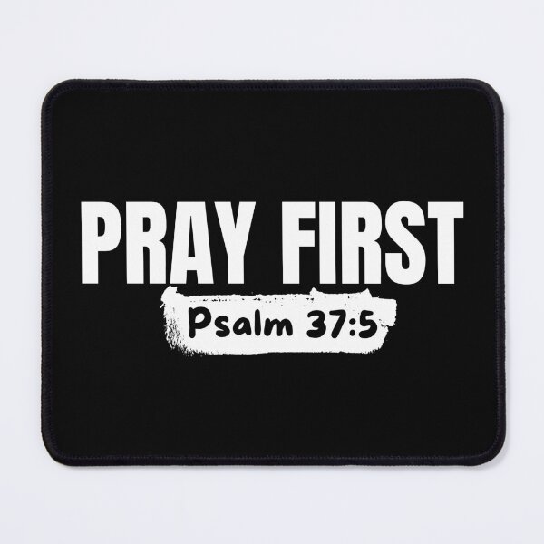 Item preview, Pray First – Christian Prayer - White Typography Design designed and sold by MoriaStore.
