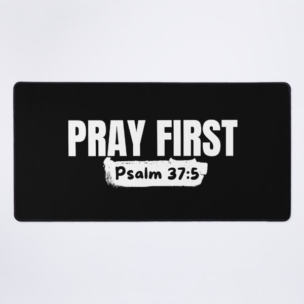 Item preview, Pray First – Christian Prayer - White Typography Design designed and sold by MoriaStore.