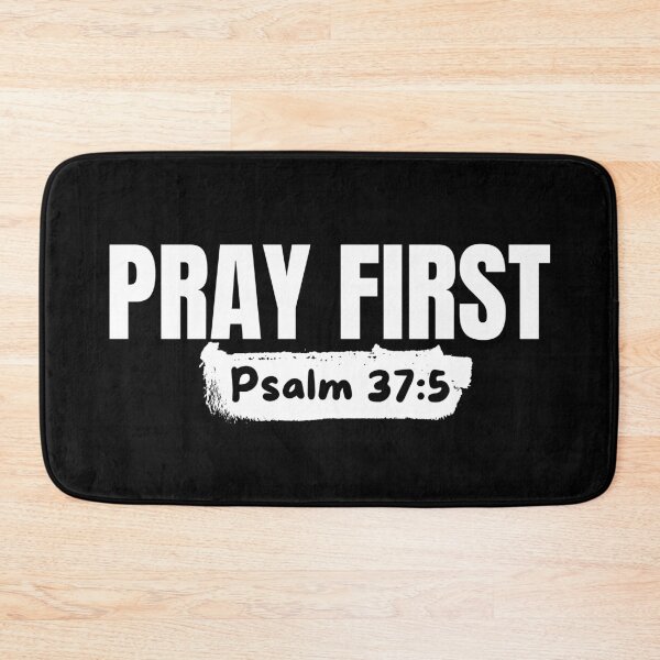 Item preview, Pray First – Christian Prayer - White Typography Design designed and sold by MoriaStore.