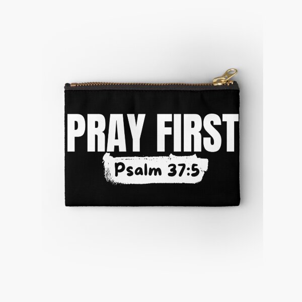 Item preview, Pray First – Christian Prayer - White Typography Design designed and sold by MoriaStore.