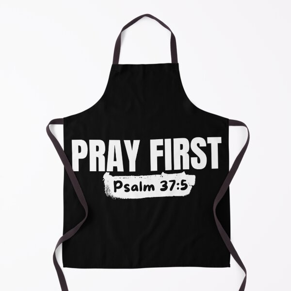 Item preview, Pray First – Christian Prayer - White Typography Design designed and sold by MoriaStore.