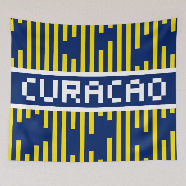Item preview, CURACAO — Curacao Soccer & Flag Pride Gift | Retro Pixel Art Word designed and sold by Mouremandier.