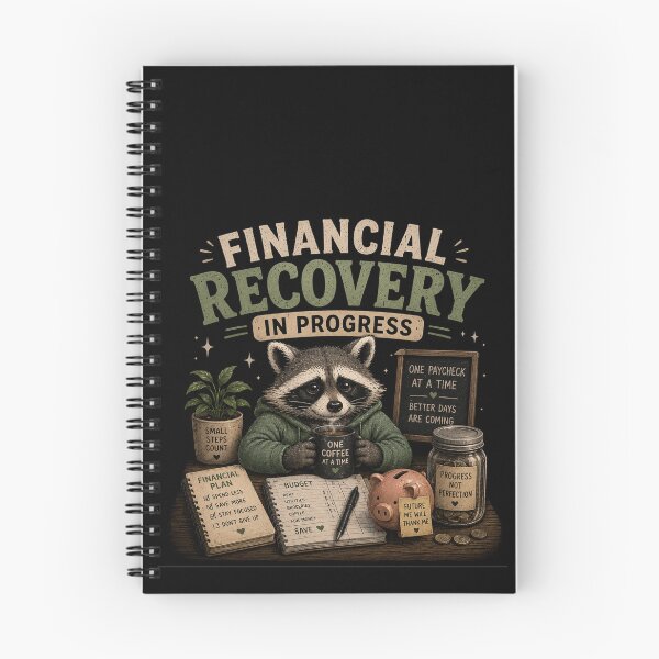 Item preview, Financial Recovery In Progress – Funny Raccoon Money Humor Design designed and sold by MotylekAnia.