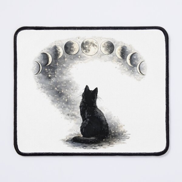 Item preview, Phases Cat Nocturnal Companion designed and sold by PatiImagination.
