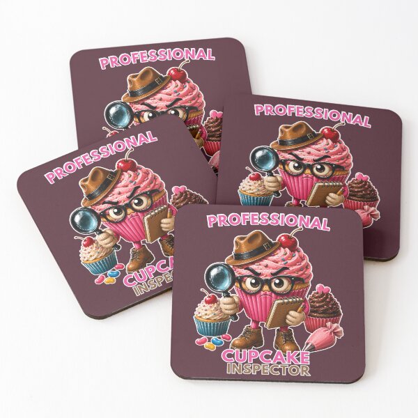 Item preview, Professional Cupcake Inspector – Funny Baking Detective Design designed and sold by PXEpic.
