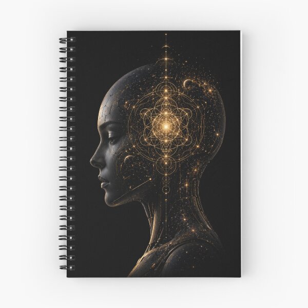 Item preview, Futuristic Cyberpunk Cyborg AI Neural Network Portrait designed and sold by bbbpetr100.