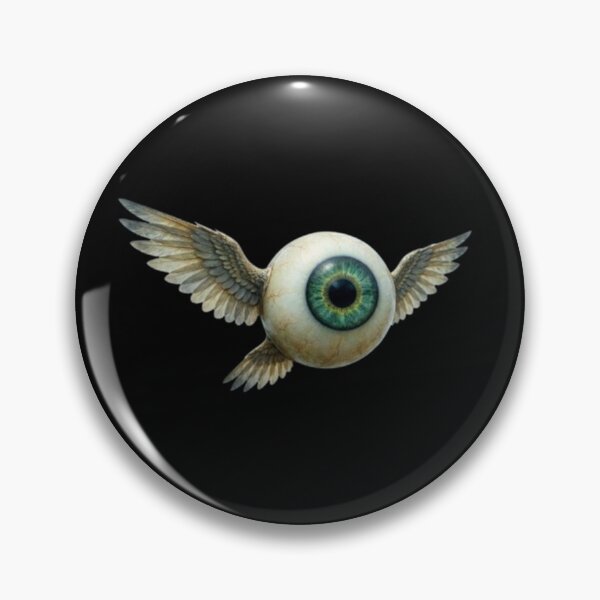 Item preview, Surreal Flying Eyeball with Wings Art designed and sold by dragonmotor7.