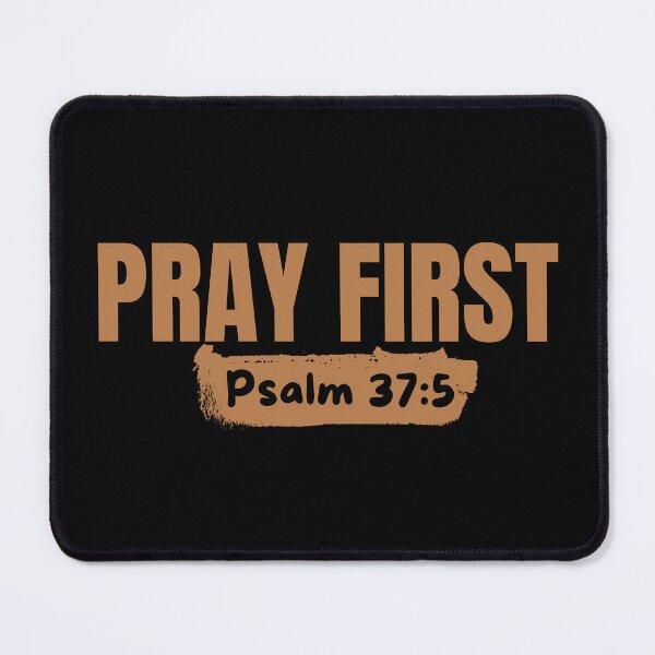 Item preview, Pray First – Christian Prayer - Brown Typography Design designed and sold by MoriaStore.