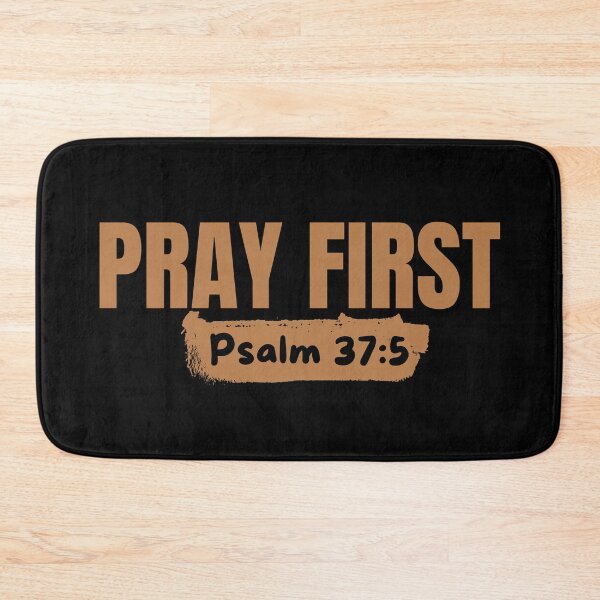Item preview, Pray First – Christian Prayer - Brown Typography Design designed and sold by MoriaStore.