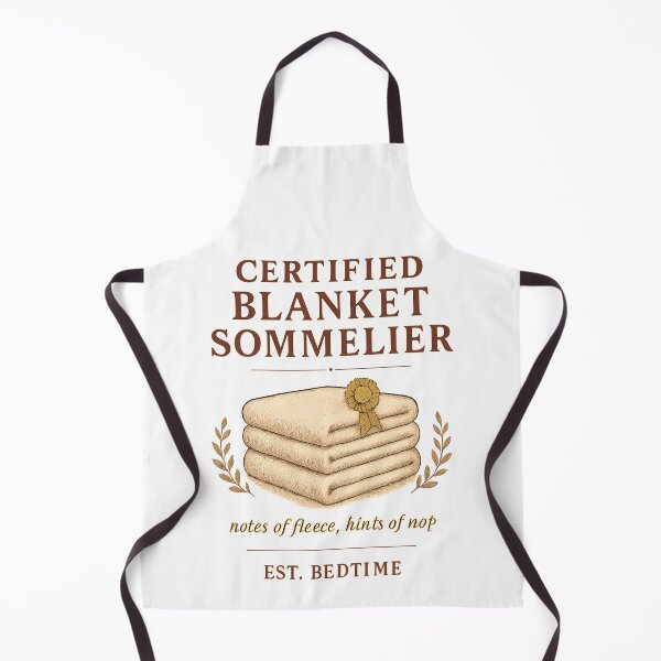 Item preview, Certified Blanket Sommelier — Funny Cozy Nap Lover Humor Vintage Label Design designed and sold by EXATEES ⭐⭐⭐⭐⭐.