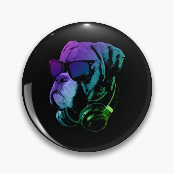 Item preview, Cool Dog Sunglasses Headphones Pop Art designed and sold by marke770.
