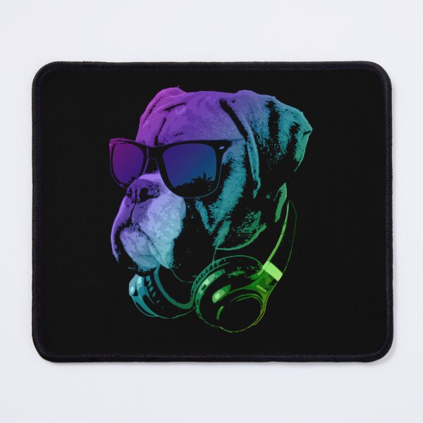 Item preview, Cool Dog Sunglasses Headphones Pop Art designed and sold by marke770.